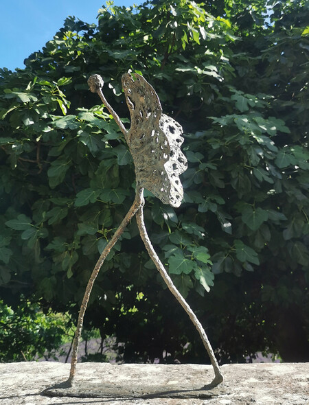 "Ange papillon", 2020. Bronze num&eacute;rot&eacute;, &eacute;dition de 8, Fonderie Chapon,73 x 31 x 14cm