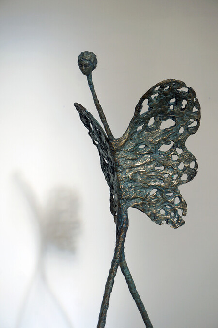 "Ange papillon", 2020. Bronze numéroté, édition de 8, Fonderie Chapon,73 x 31 x 14cm